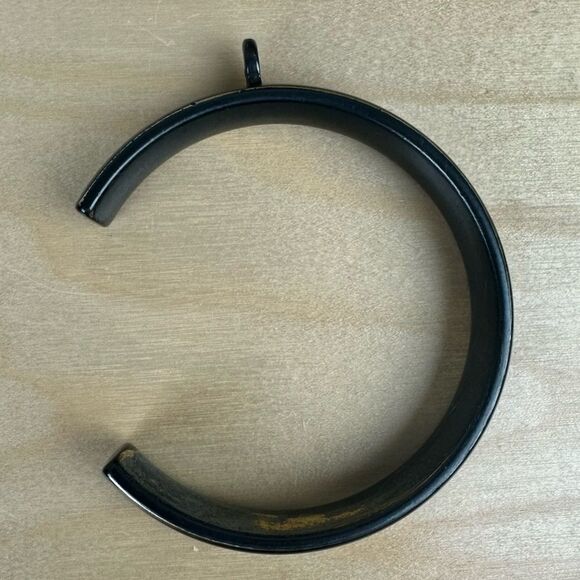 NWB Restoration Hardware Estate C-Loop Drapery Rings Large Bronze set of 7 - Picture 3 of 8